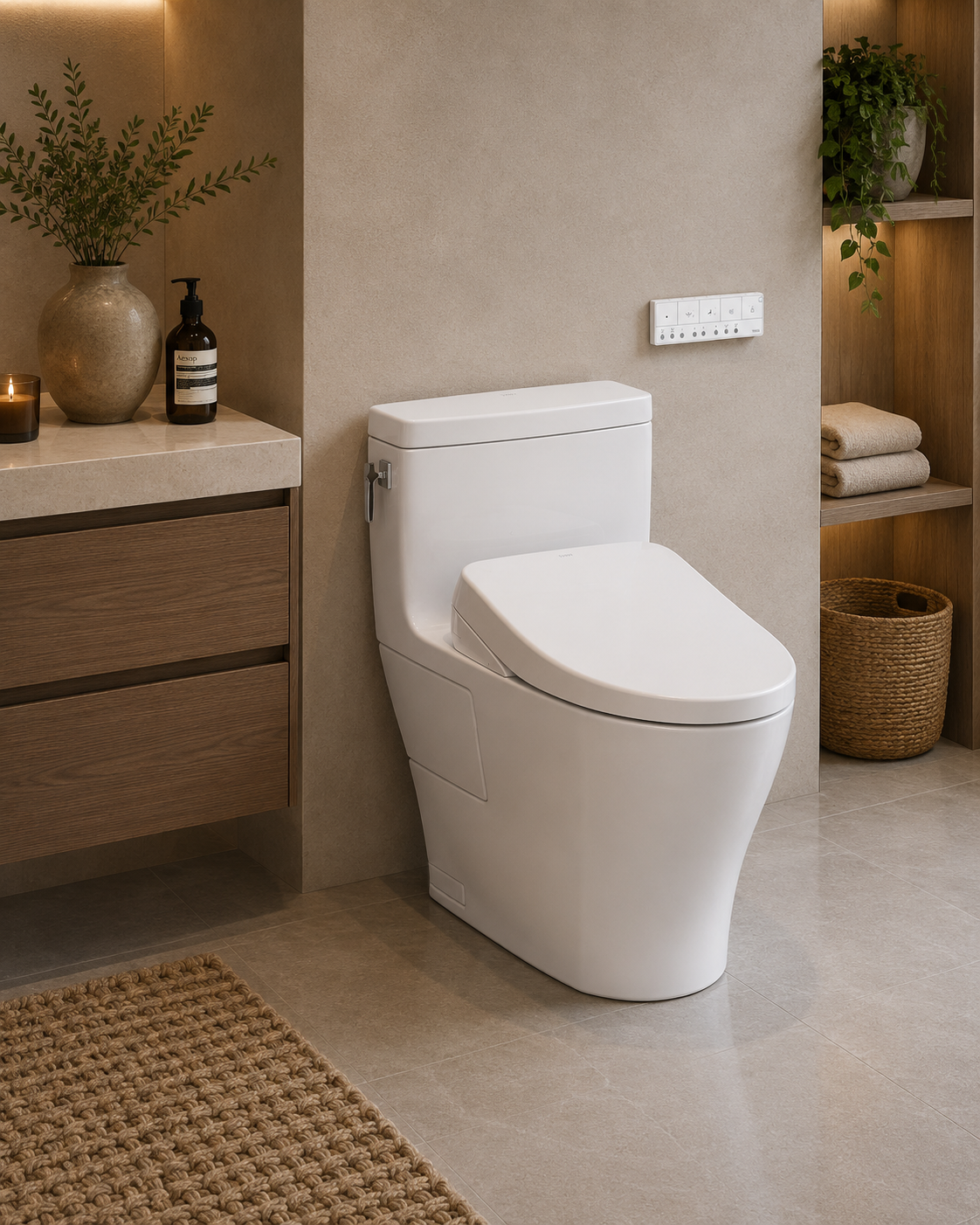 Toto Aimes Washlet+ S7 One-Piece Toilet