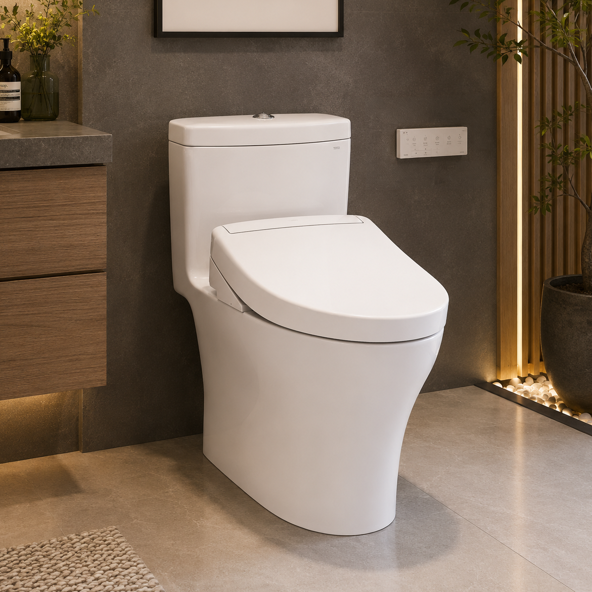 Toto Aquia IV Washlet+ S5 One-Piece Toilet