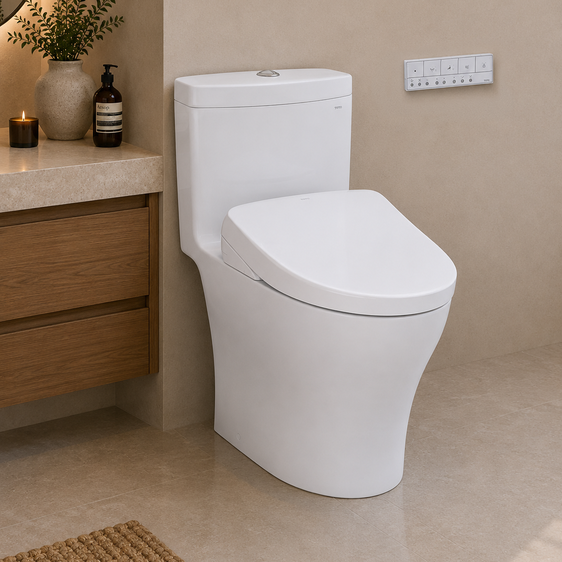 Toto Aquia IV Washlet+ S7 One-Piece Toilet