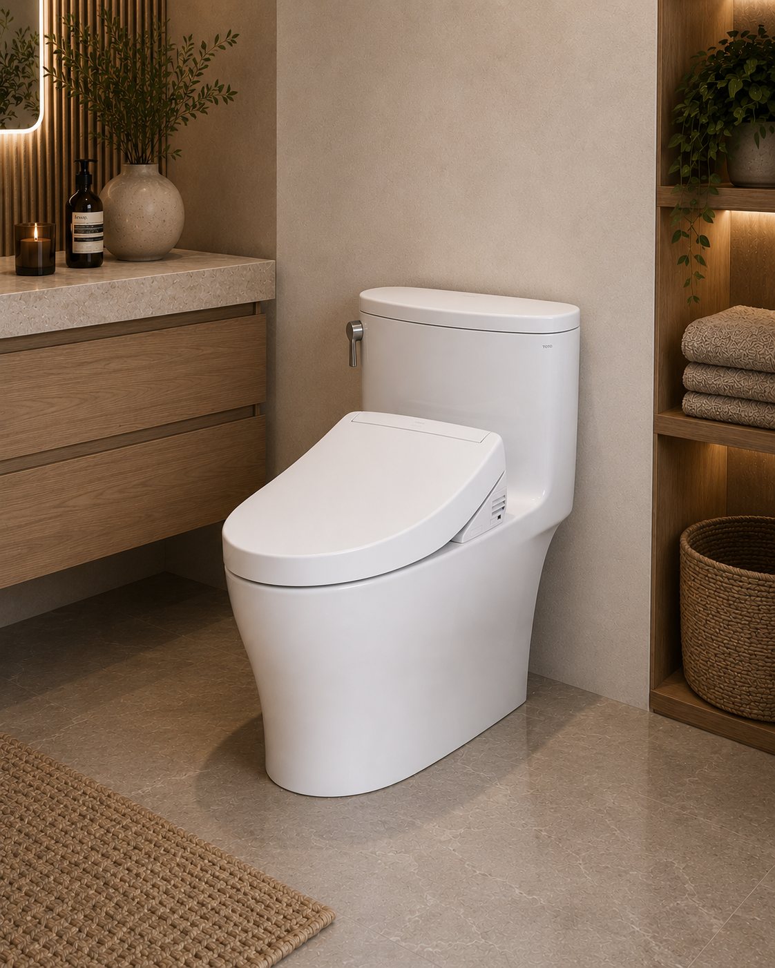 Toto Aurora Washlet+ S5 One-Piece Toilet