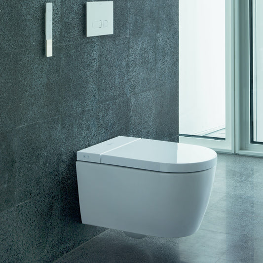 Duravit Sensowash Starck F Wall Mount Toilet with Bidet Seat