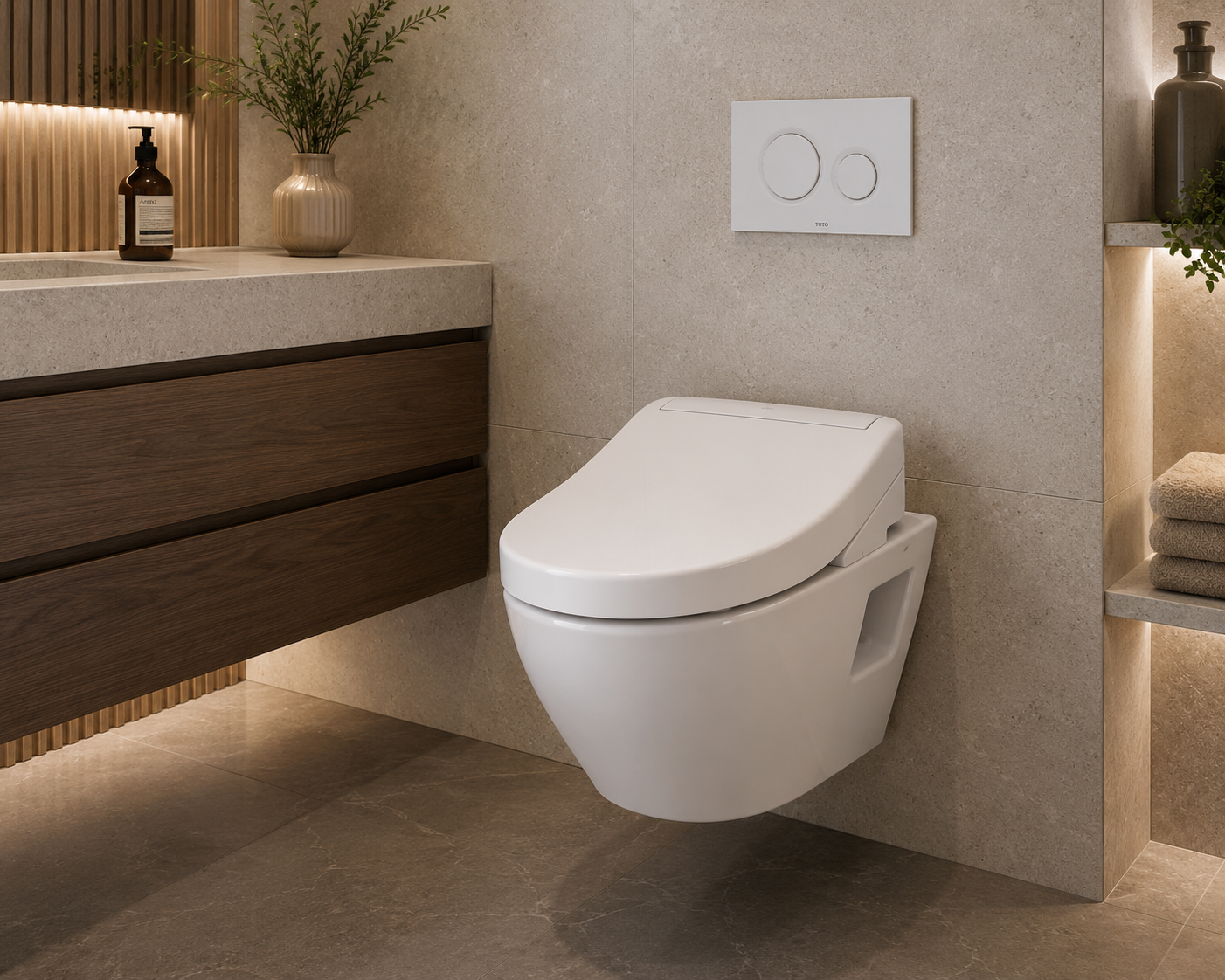Toto EP Washlet+ S5 Wall-Hung Toilet
