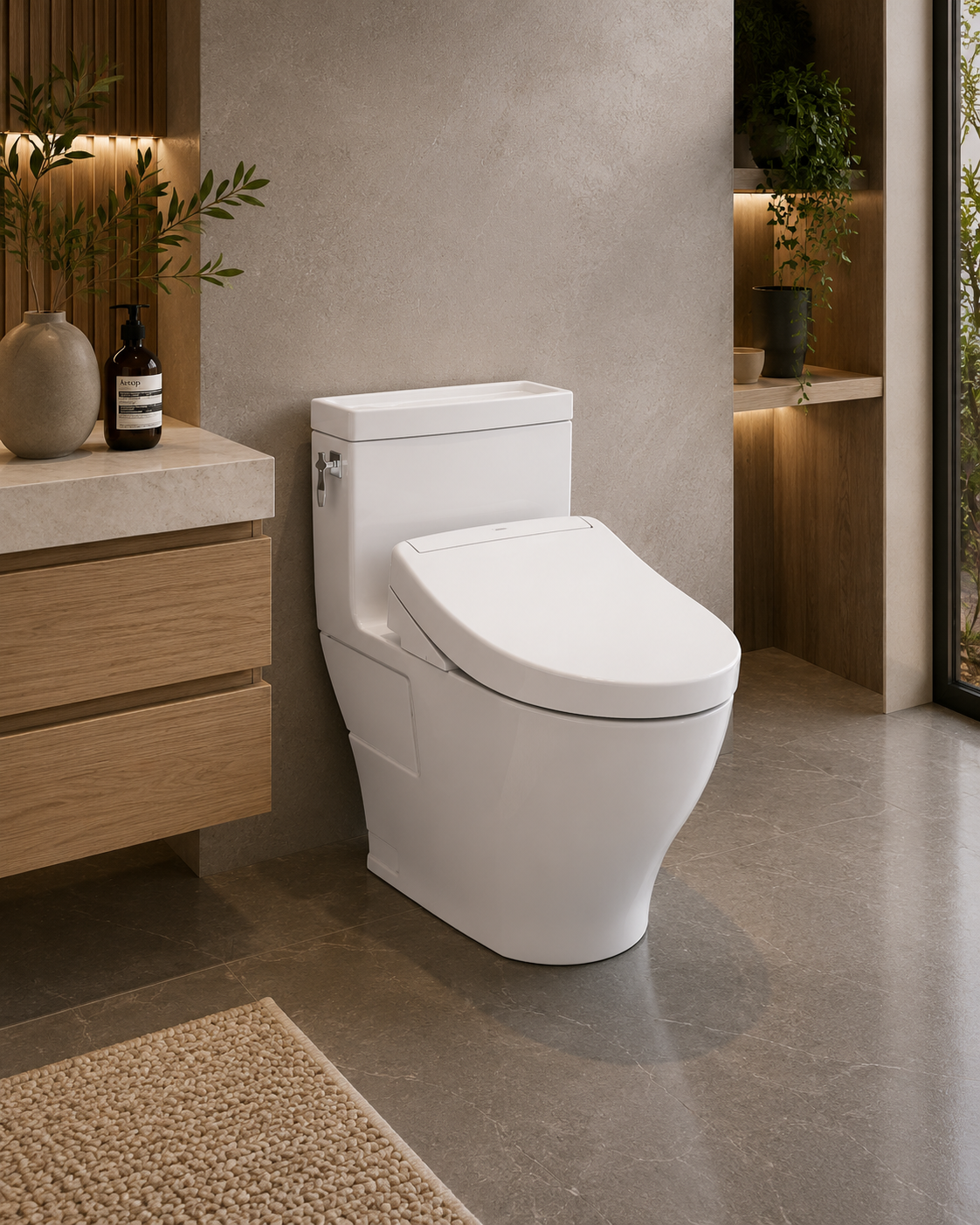 Toto Aimes Washlet+ S5 One-Piece Toilet