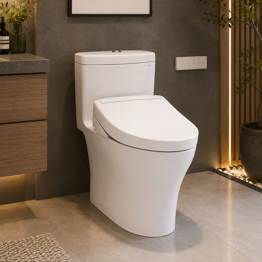 Toto Aquia IV Washlet+ S5 One-Piece Toilet